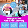 image:imageClick amp Carry Grocery Bag Carrier Handle  Carry More in Fewer Trips 100lb Capacity HandsFree GelPadded Design Shopping amp Grocery Bag Holder  As Seen On Shark Tank 2 Pack 1 Red amp 1 Fuchsia